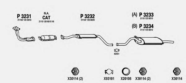 Система выпуска ОГ FENNO LA202