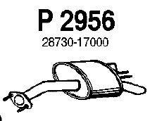 Глушитель выхлопных газов конечный FENNO P2956