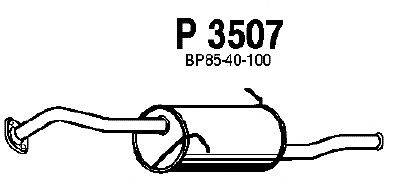Глушитель выхлопных газов конечный FENNO P3507