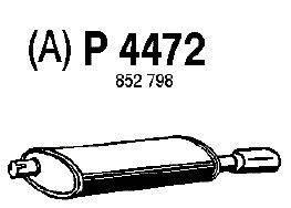 Глушитель выхлопных газов конечный FENNO P4472