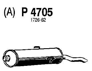 Глушитель выхлопных газов конечный MTS 63730