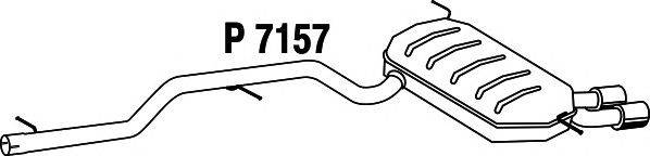 Глушитель выхлопных газов конечный FENNO 7157