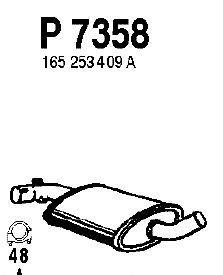 Средний глушитель выхлопных газов FENNO P7358