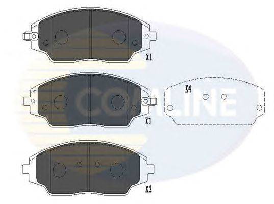 Комплект тормозных колодок, дисковый тормоз COMLINE CBP36083