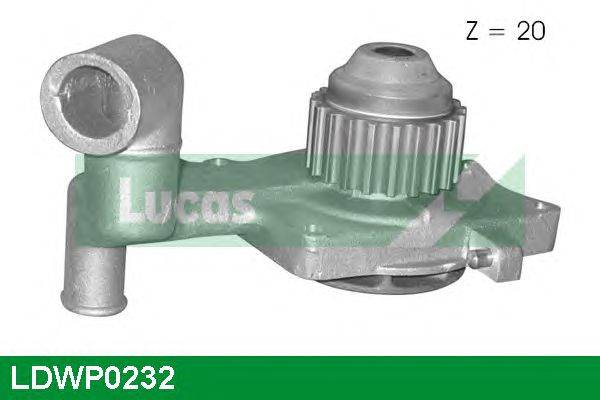 Водяной насос LUCAS ENGINE DRIVE LDWP0232