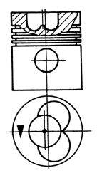 Поршень KOLBENSCHMIDT 92587600