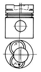 Поршень KOLBENSCHMIDT 92968600