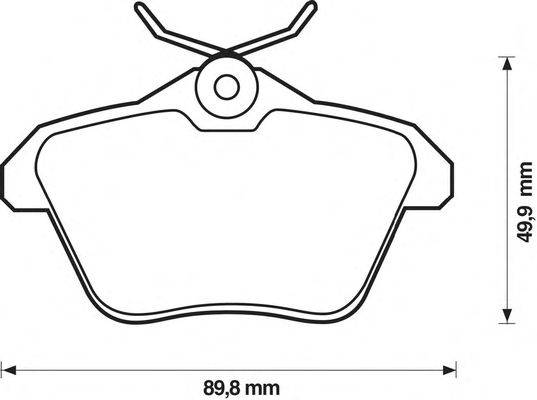 Комплект тормозных колодок, дисковый тормоз STOP 571908S
