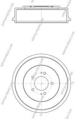 Тормозной барабан NPS ADG04705
