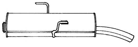 Глушитель выхлопных газов конечный SIGAM 45670