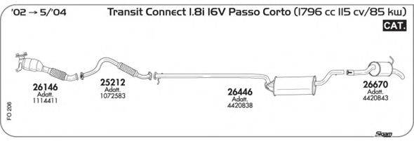 Система выпуска ОГ SIGAM FO206