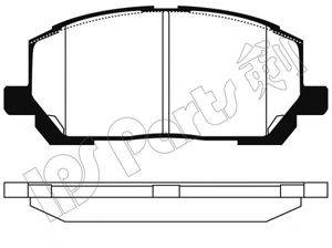 Комплект тормозных колодок, дисковый тормоз IPS Parts IBD-1279