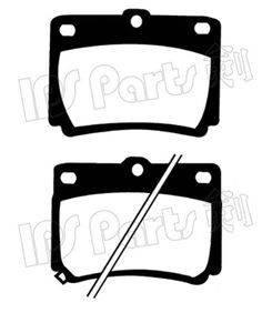 Комплект тормозных колодок, дисковый тормоз IPS Parts IBR-1592