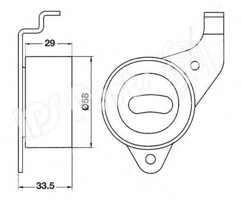 Устройство для натяжения ремня, ремень ГРМ IPS Parts ITB-6213