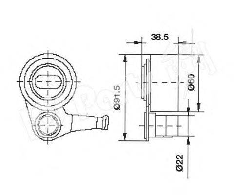 Устройство для натяжения ремня, ремень ГРМ IPS Parts ITB-6254