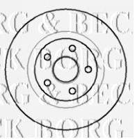 Тормозной диск BORG & BECK BBD5711S