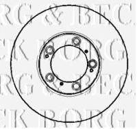 Тормозной диск BORG & BECK BBD5762S