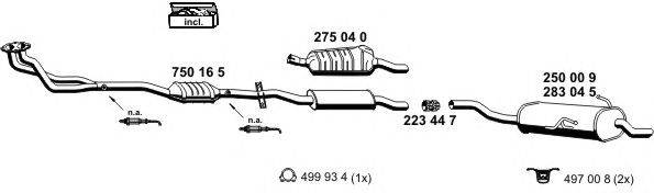 Система выпуска ОГ ERNST 020097
