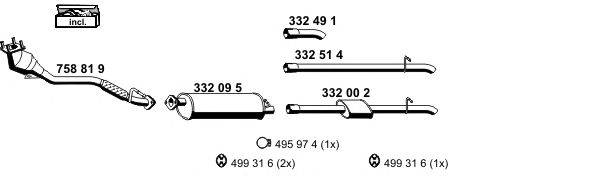 Система выпуска ОГ ERNST 031348