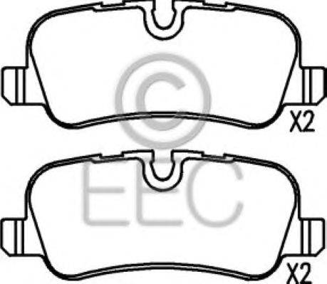 Комплект тормозных колодок, дисковый тормоз EEC BRP1469