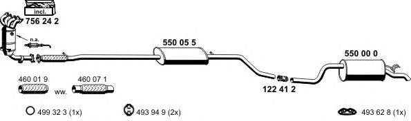 Система выпуска ОГ ERNST 120067