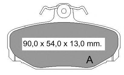 Комплект тормозных колодок, дисковый тормоз VEMA 21385