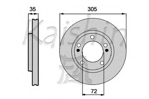 Тормозной диск KAISHIN CBR401