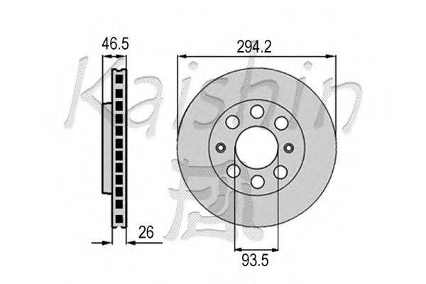 Тормозной диск KAISHIN CBR423