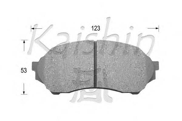 Комплект тормозных колодок, дисковый тормоз KAISHIN D3109