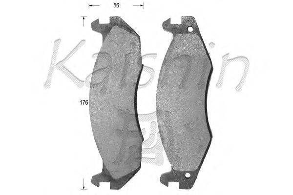 Комплект тормозных колодок, дисковый тормоз KAISHIN D9998