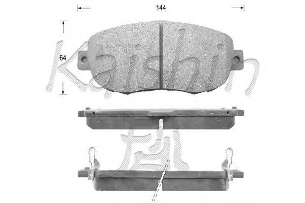 Комплект тормозных колодок, дисковый тормоз KAISHIN FK2126