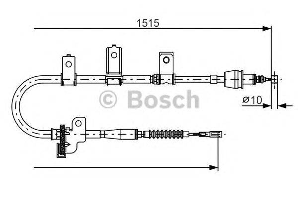 Трос, стояночная тормозная система BOSCH 1 987 482 097