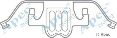 Комплектующие, тормозные колодки APEC braking KIT1089