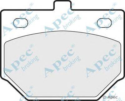 Комплект тормозных колодок, дисковый тормоз APEC braking PAD309