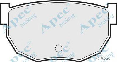 Комплект тормозных колодок, дисковый тормоз APEC braking PAD414