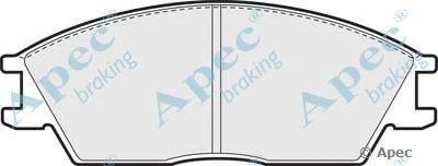 Комплект тормозных колодок, дисковый тормоз APEC braking PAD506