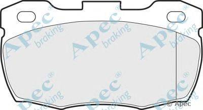Комплект тормозных колодок, дисковый тормоз APEC braking PAD897