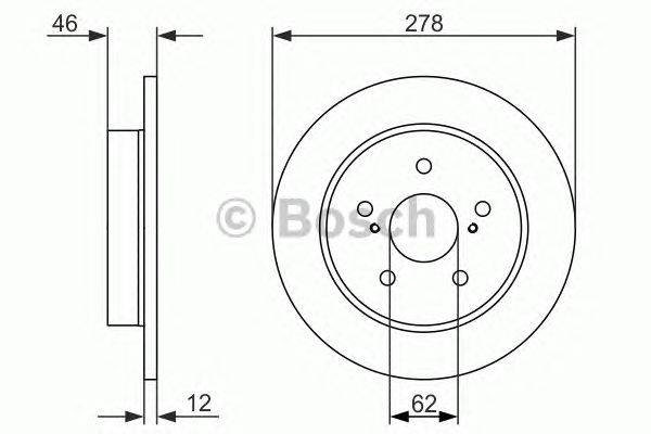 Тормозной диск BOSCH 0 986 479 752