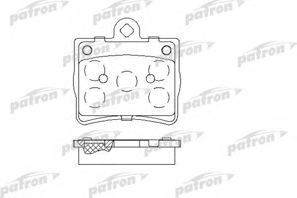 Комплект тормозных колодок, дисковый тормоз PATRON PBP1310