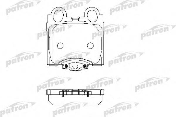 Комплект тормозных колодок, дисковый тормоз PATRON PBP1610