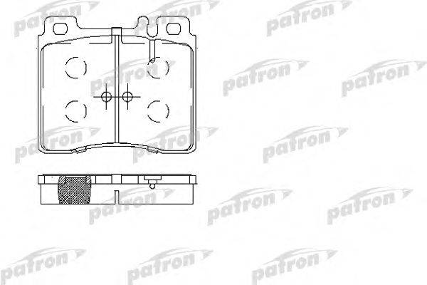 Комплект тормозных колодок, дисковый тормоз PATRON PBP800