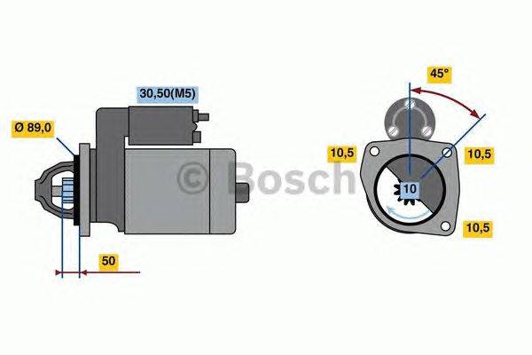 Стартер BOSCH 0 986 023 450