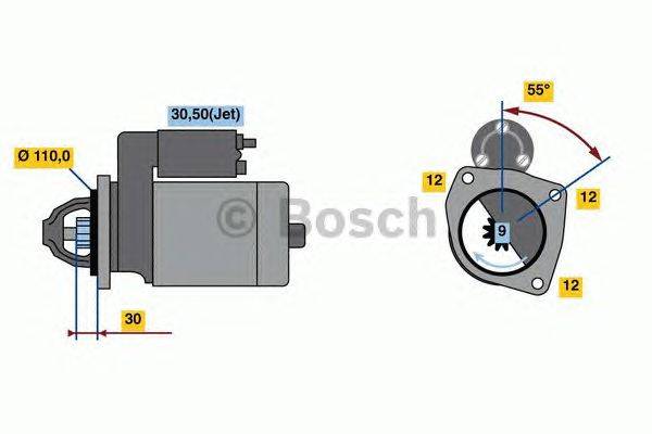 Стартер BOSCH 2386