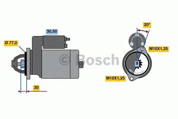 Стартер BOSCH 0 986 023 980