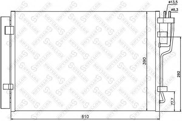 Конденсатор, кондиционер STELLOX 10-45102-SX