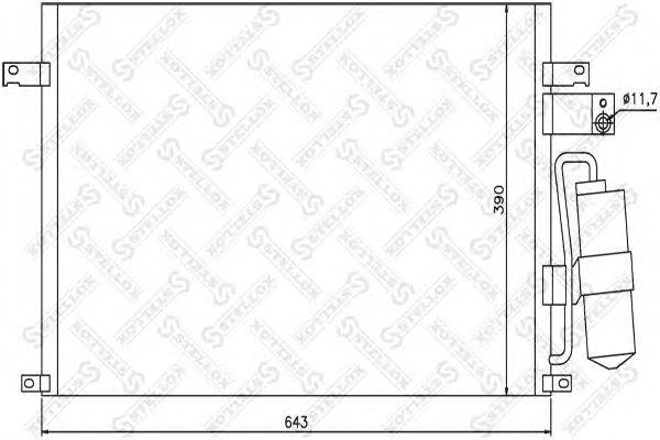 Конденсатор, кондиционер STELLOX 10-45385-SX
