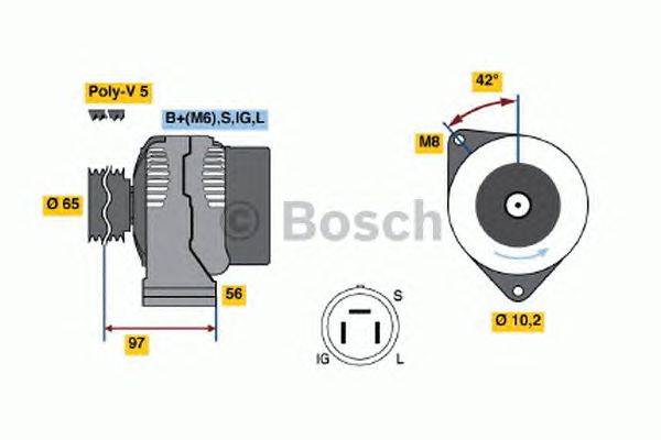 Генератор BOSCH 0 986 038 591