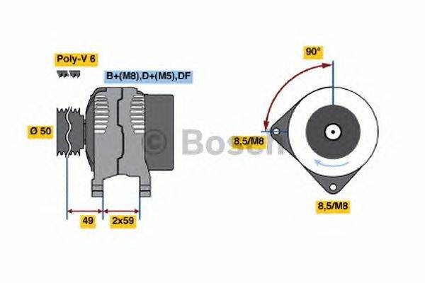 Генератор BOSCH 0 986 039 520