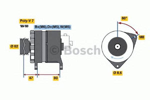 Генератор BOSCH 3988