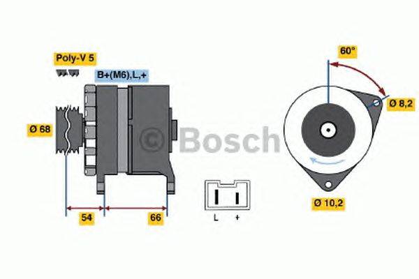 Генератор BOSCH 0986040041